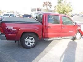 2008 TOYOTA TACOMA CREW CAB SR5 RED 4.0 AT 4WD TRD OFF ROAD PKG Z19839